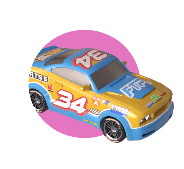 Loony Laps Muscle Car
