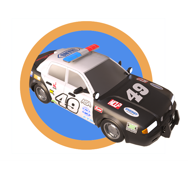 Loony Laps Police Car